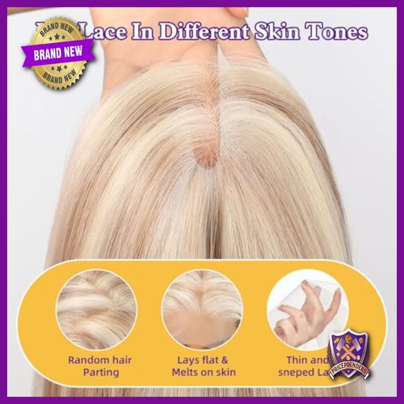 Shoulder Length Synthetic Lace Front Wig, 13x6 HD Glueless Daily Use main image 2